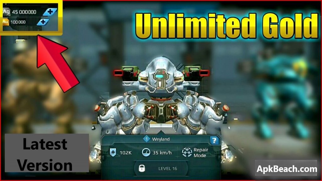 War Robots mod apk unlimited gold