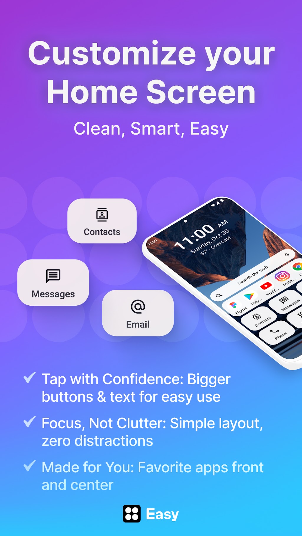 Easy Homescreen MOD APK screenshot