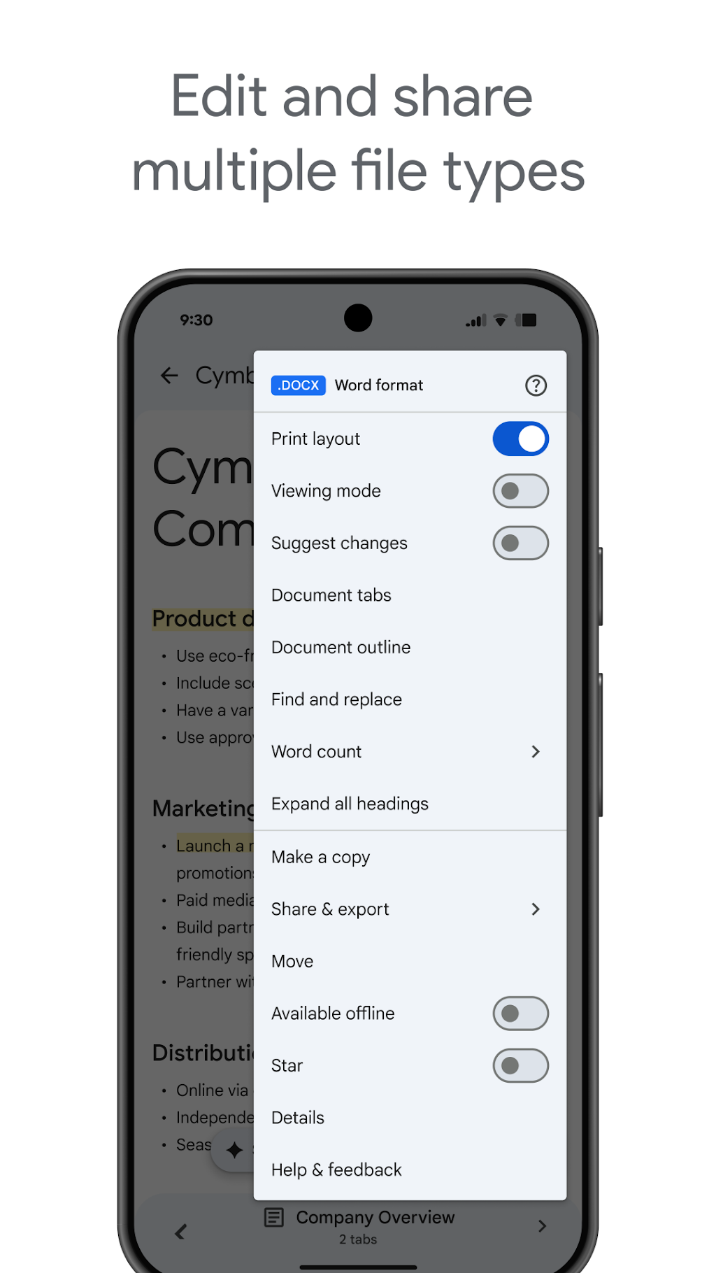 Google Docs MOD APK screenshot