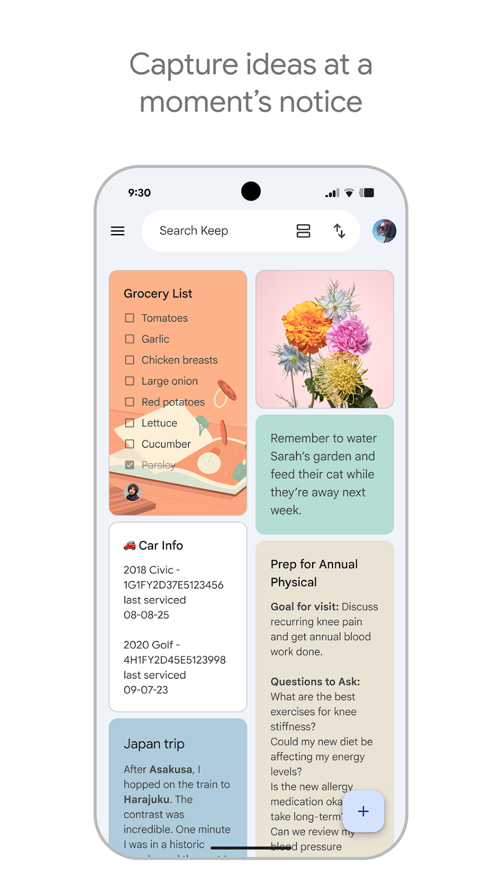 Google Keep MOD APK screenshot
