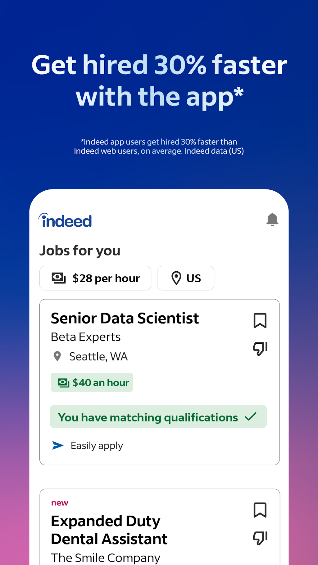Indeed Job Search MOD APK screenshot